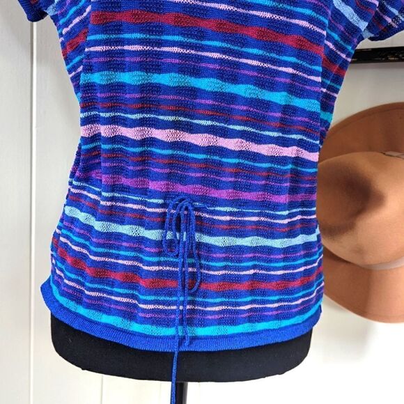 VTG Neiman Marcus Castleberry Knit Sweater 8 Preppy Countryside Retro Glam - Picture 5 of 10